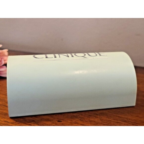 Large Full Size Vintage Clinique Soap Dish Green Sliding Case ONLY EMPTY NO SOAP - Picture 8 of 10